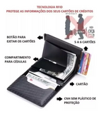 Tarjetero Antirrobo Rfid Slim Protect Future - Azul Oscuro