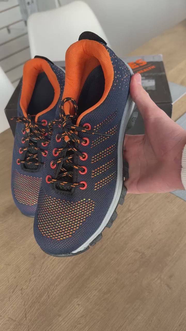 Zapato de Trabajo con Puntera de Acero – Calzado de Seguridad - Azul Marino