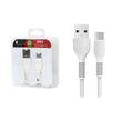 Cable de Datos ROCA TO GO USB A a Tipo C 100cm 2.4A Blanco