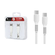 Cable de Datos ROCA TO GO Tipo C a Tipo C 100cm 2.4A Blanco